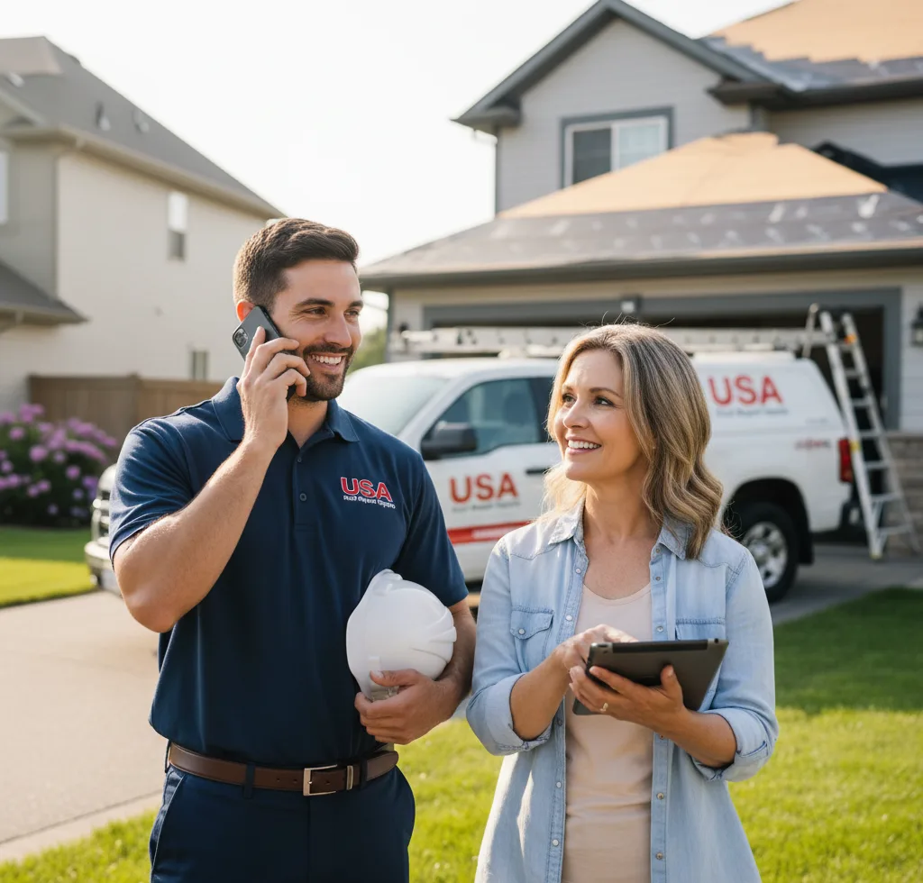 USA Roof Repair Experts customer support in Arthur